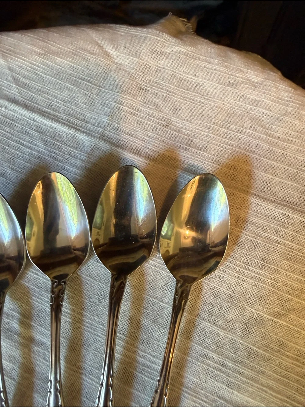 Vtg Oneida Northland Teaspoons Dinner Spoons 6”- Set of 6